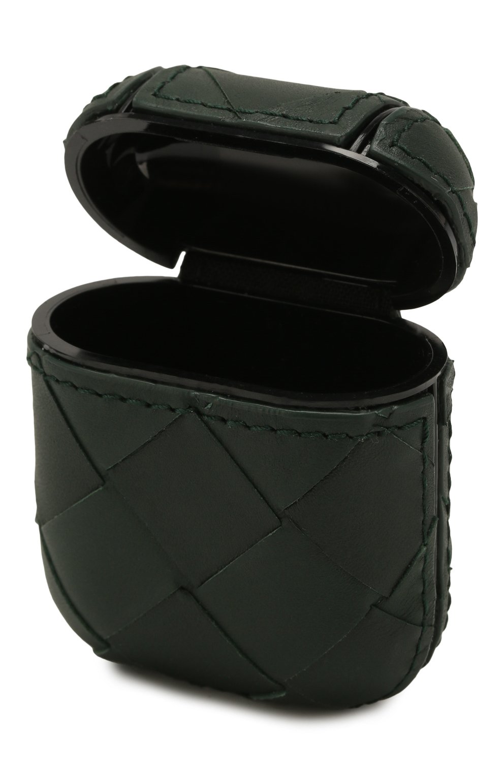 Кожаный чехол для airpods BOTTEGA VENETA зеленого цвета по цене 39950 руб., арт. 610263/VCPQ0, фото 3 Кожаный чехол для airpods BOTTEGA VENETA, арт. 610263/VCPQ0, фото 3