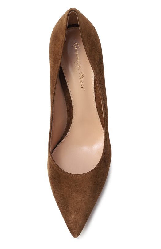 Замшевые туфли Gianvito 85 Gianvito Rossi G24580.85RIC.CAMTEXA Коричневый  G24580.85RIC.CAMTEXA Фото 6