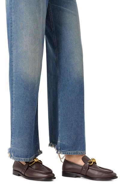 Кожаные лоферы astaire BOTTEGA VENETA коричневого цвета по цене 110500 руб., арт. 796697-V4R30, фото 3 Кожаные лоферы astaire BOTTEGA VENETA, арт. 796697-V4R30, фото 3