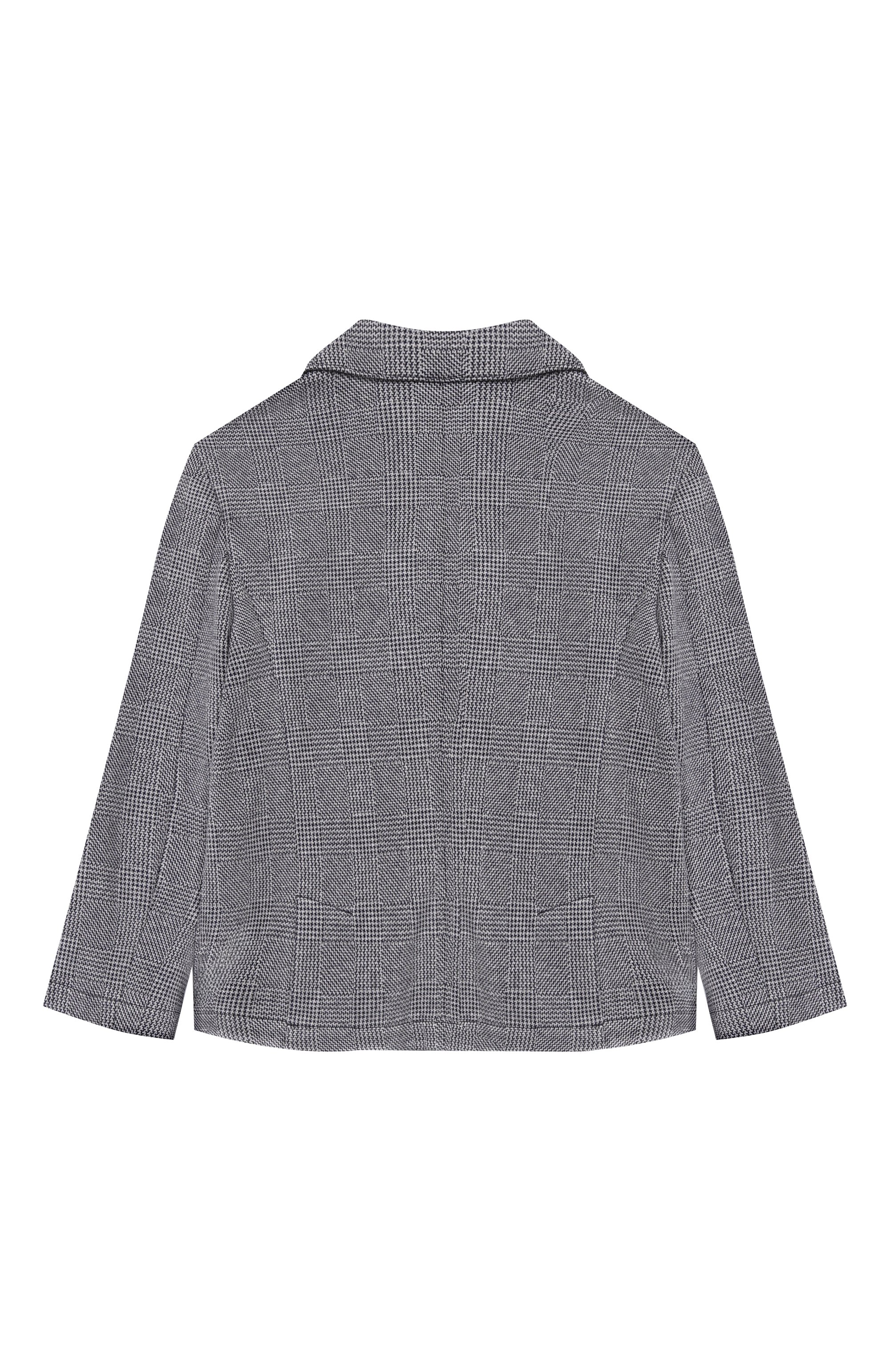 Пиджак из вискозы и хлопка EMPORIO ARMANI серого цвета по цене 51100 руб., арт. EB000616/AF16695, фото 2 Пиджак из вискозы и хлопка EMPORIO ARMANI, арт. EB000616/AF16695, фото 2