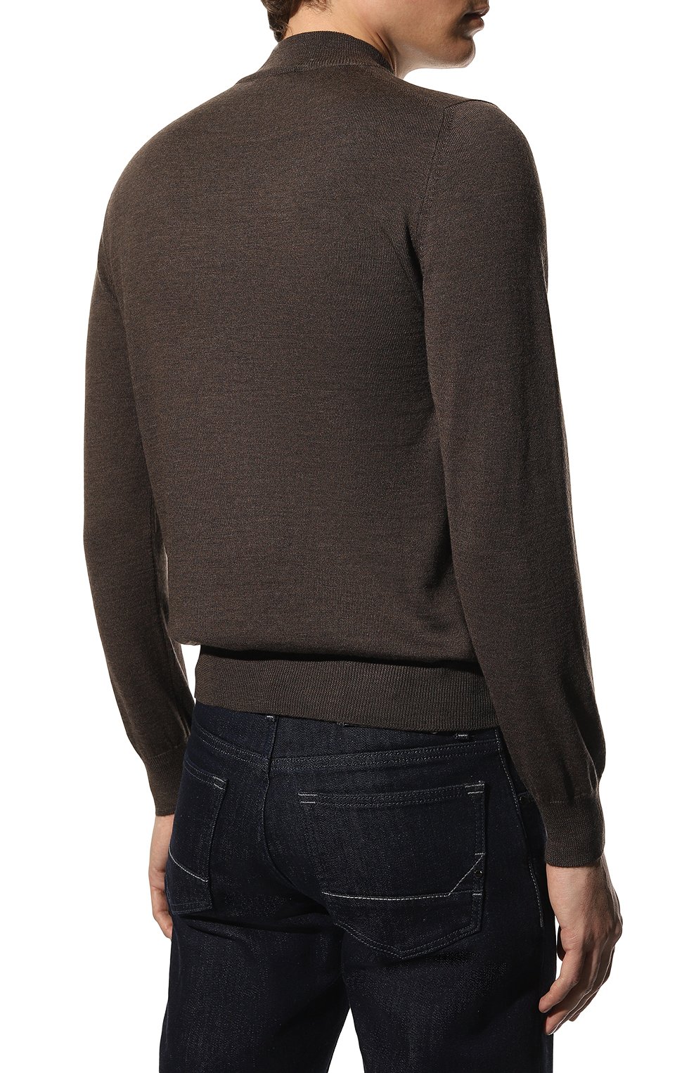 Шерстяной джемпер GRAN SASSO темно-коричневого цвета по цене 12950 руб., арт. 55108/14290, фото 4 Шерстяной джемпер GRAN SASSO, арт. 55108/14290, фото 4