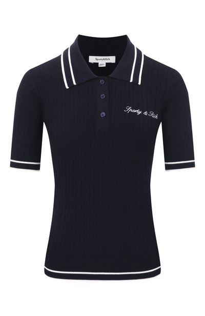 Женское поло из вискозы SPORTY AND RICH, арт. T0068810326BL107