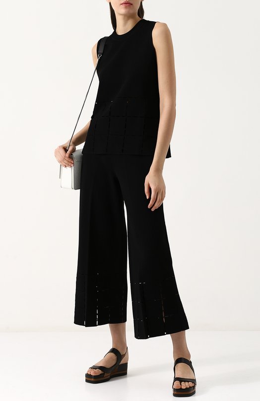 Однотонные брюки из вискозы Tse Чёрный, фото 2