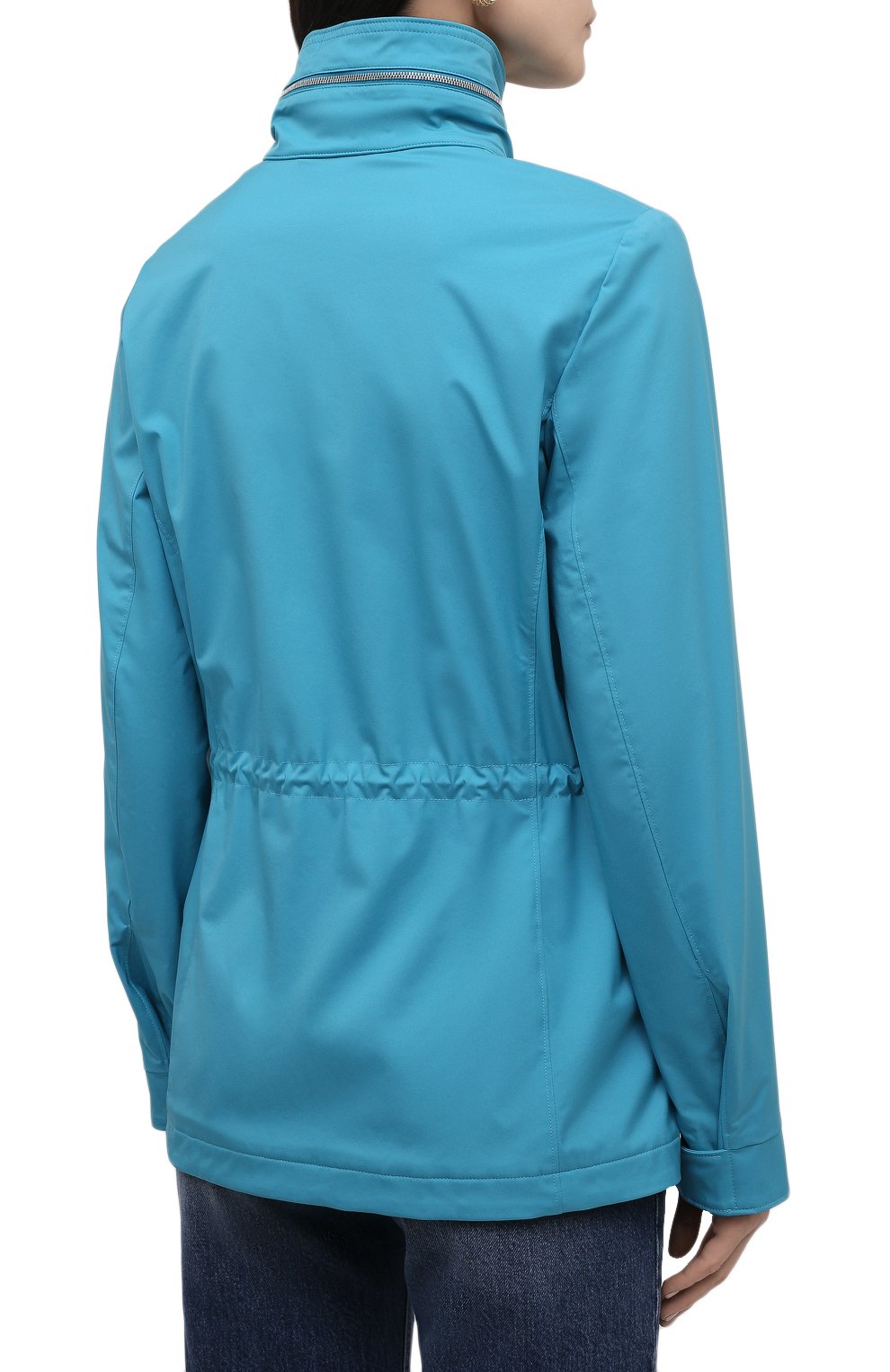 Куртка с капюшоном LORO PIANA бирюзового цвета по цене 493000 руб., арт. FAF8482, фото 4 Куртка с капюшоном LORO PIANA, арт. FAF8482, фото 4