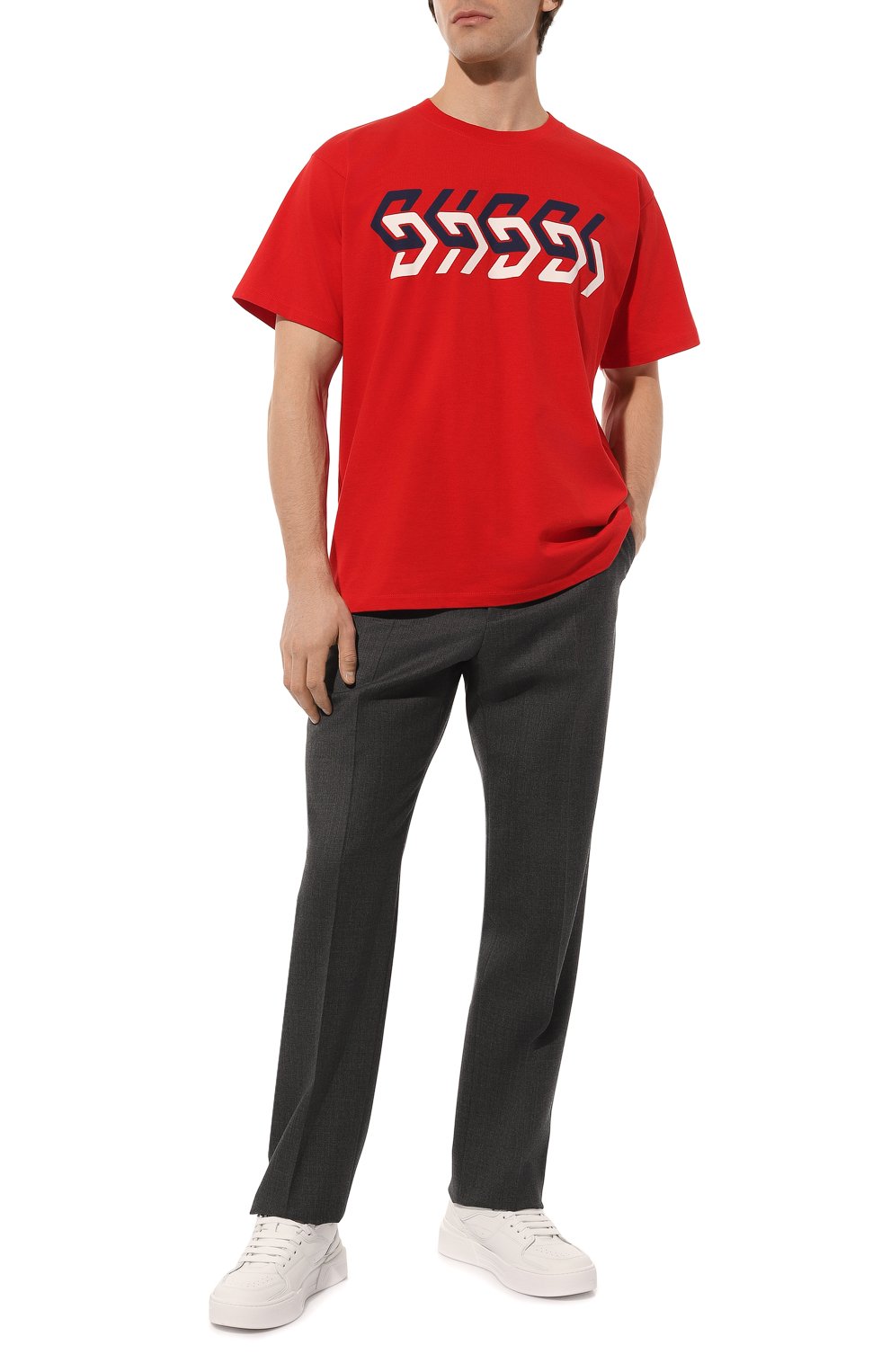 Хлопковая футболка GUCCI, арт. 616036 XJDV9, фото 2