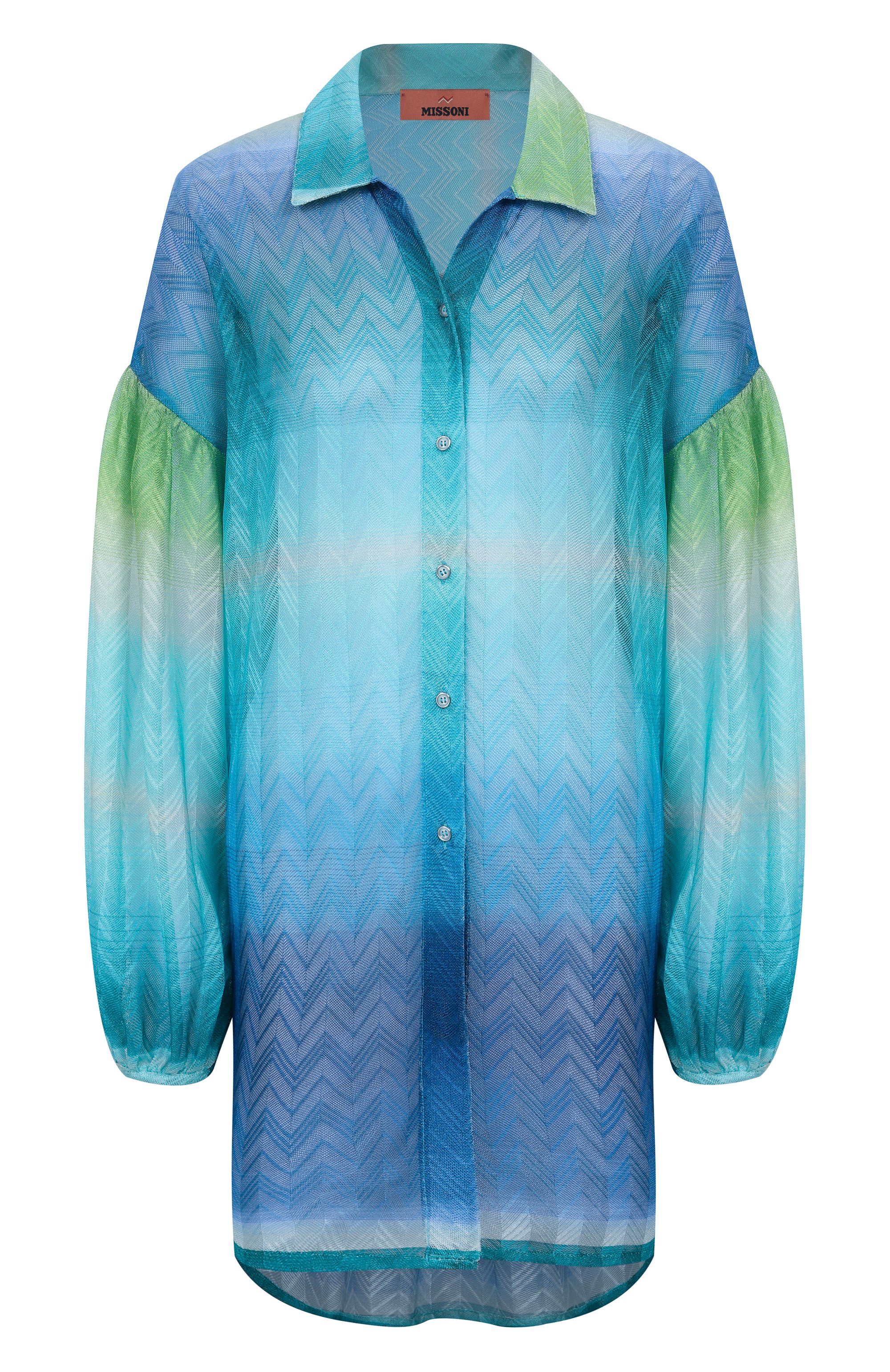 Туника MISSONI голубого цвета по цене 107500 руб., арт. MC24SK00/BR013X, фото 1 Туника MISSONI, арт. MC24SK00/BR013X, фото 1