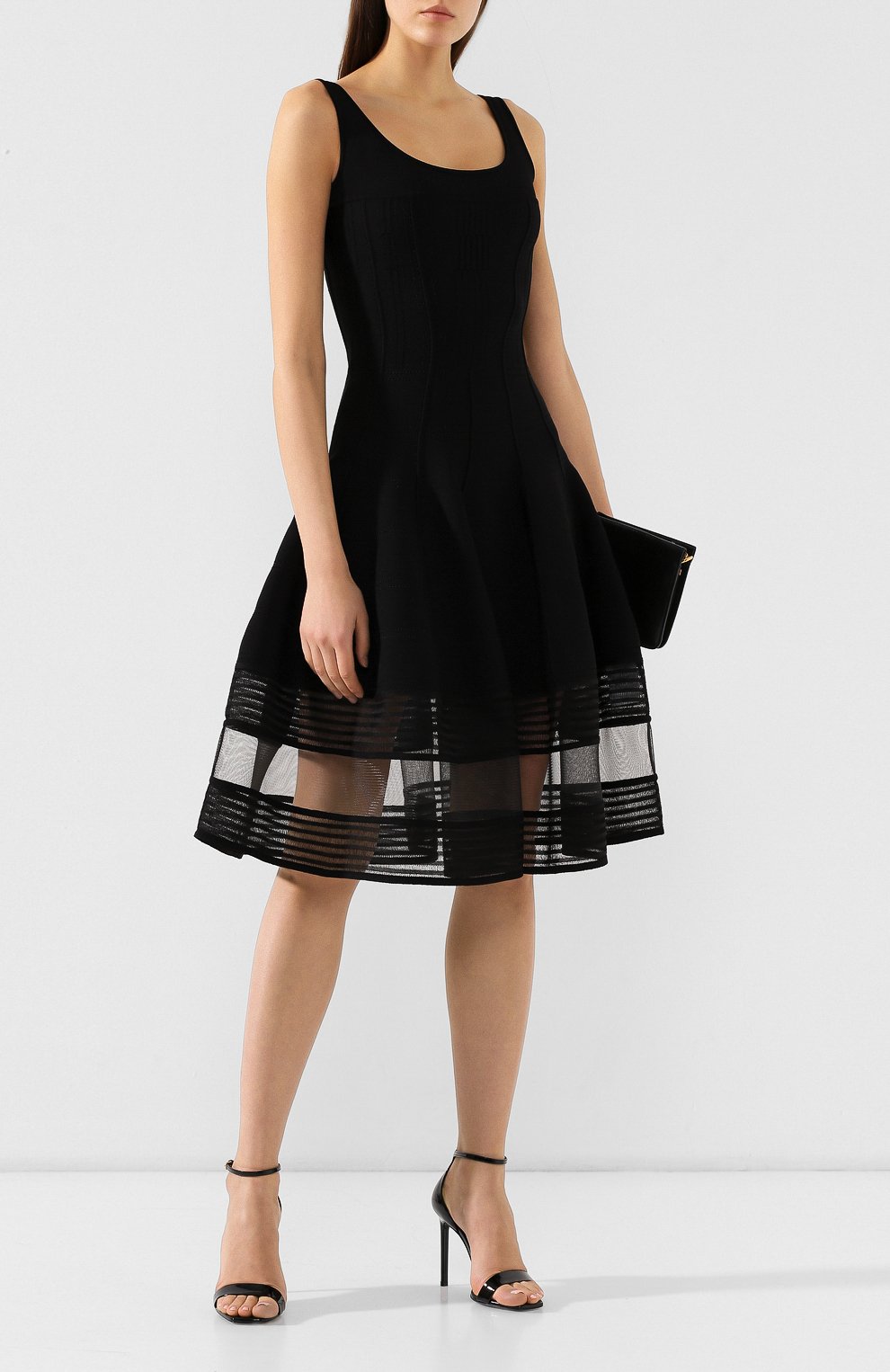 Платье из смеси вискозы и шелка ALEXANDER MCQUEEN, арт. 571645/Q1WVL, фото 2