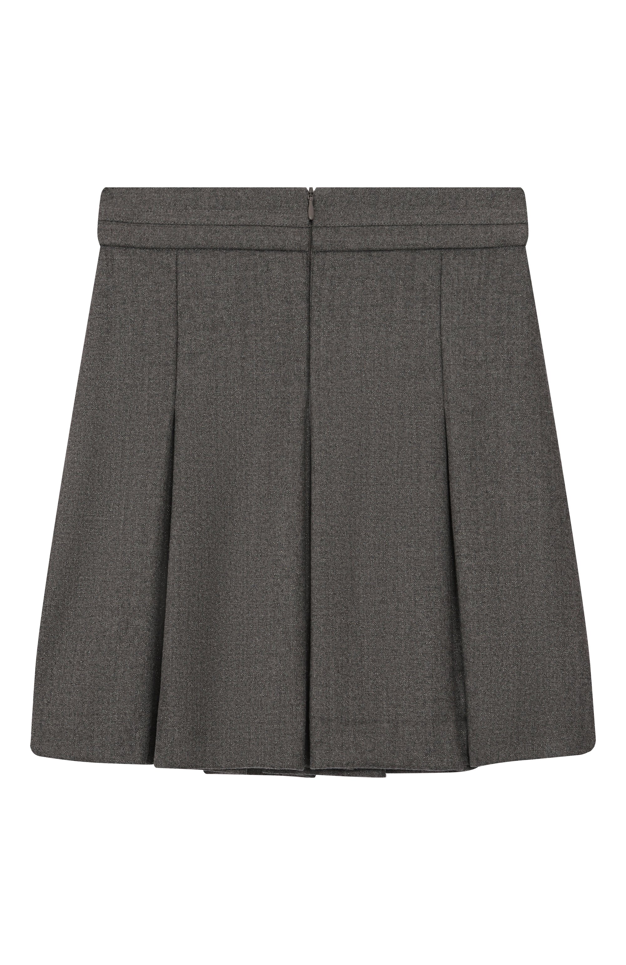Шерстяная юбка DAL LAGO серого цвета по цене 14850 руб., арт. R308/9902/7-12, фото 2 Шерстяная юбка DAL LAGO, арт. R308/9902/7-12, фото 2