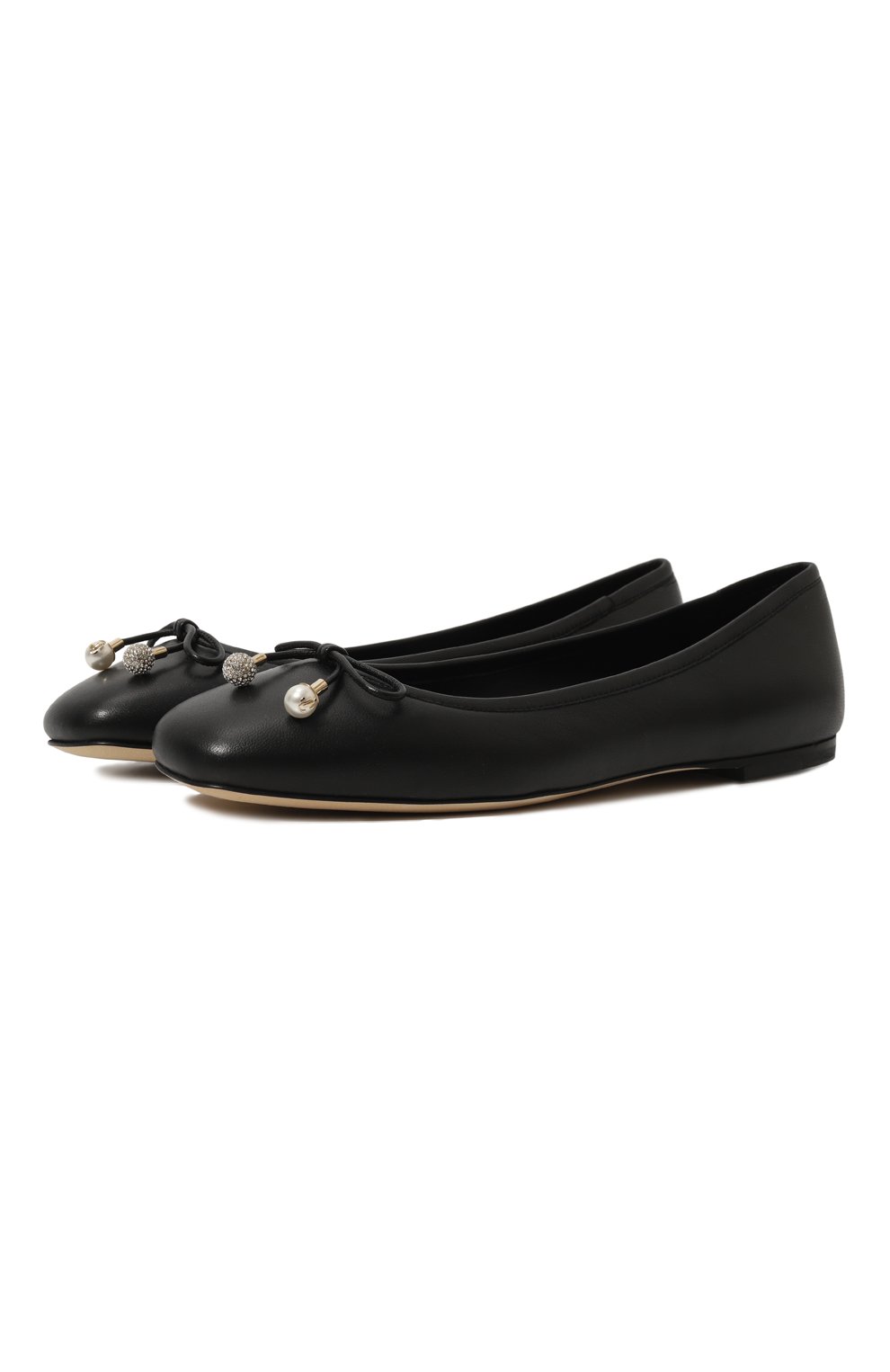 Кожаные балетки elme JIMMY CHOO, арт. ELME FLAT/NAP, фото 1