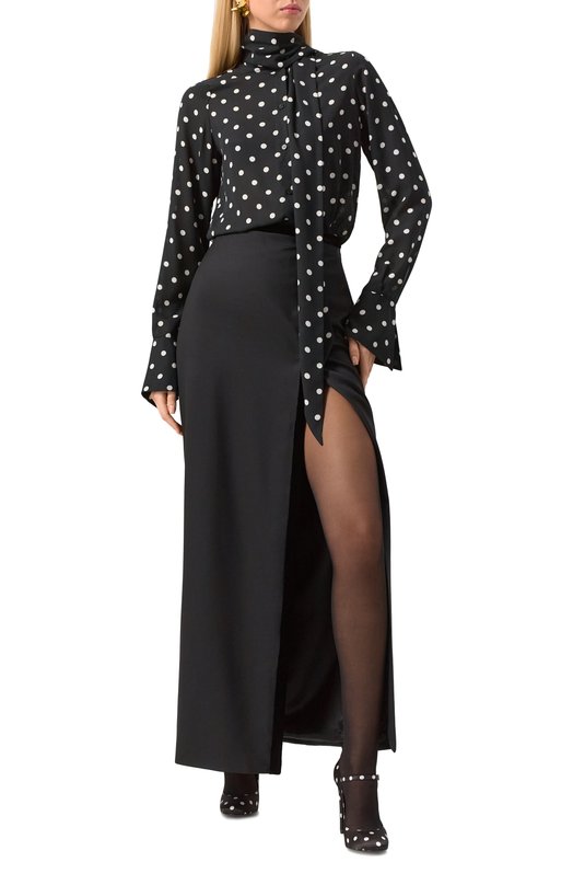 Блузка Nina Ricci 24ACT0001/PL0466 Чёрно-белый  24ACT0001/PL0466 Фото 2