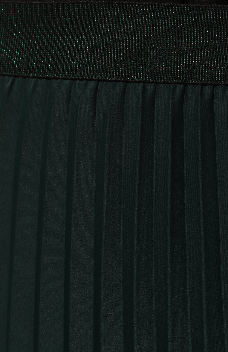 Женская плиссированная юбка SEVEN LAB изумрудного цвета, арт. SKG-80 forest green | Фото 5 (Женское Кросс-КТ: юбка-плиссе, Юбка-одежда; Материал внешний: Синтетический материал; Материал сплава: Проставлено; Нос: Не проставлено; Длина Ж (юбки, платья, шорты): Миди; Драгоценные камни: Проставлено; Стили: Романтичный)