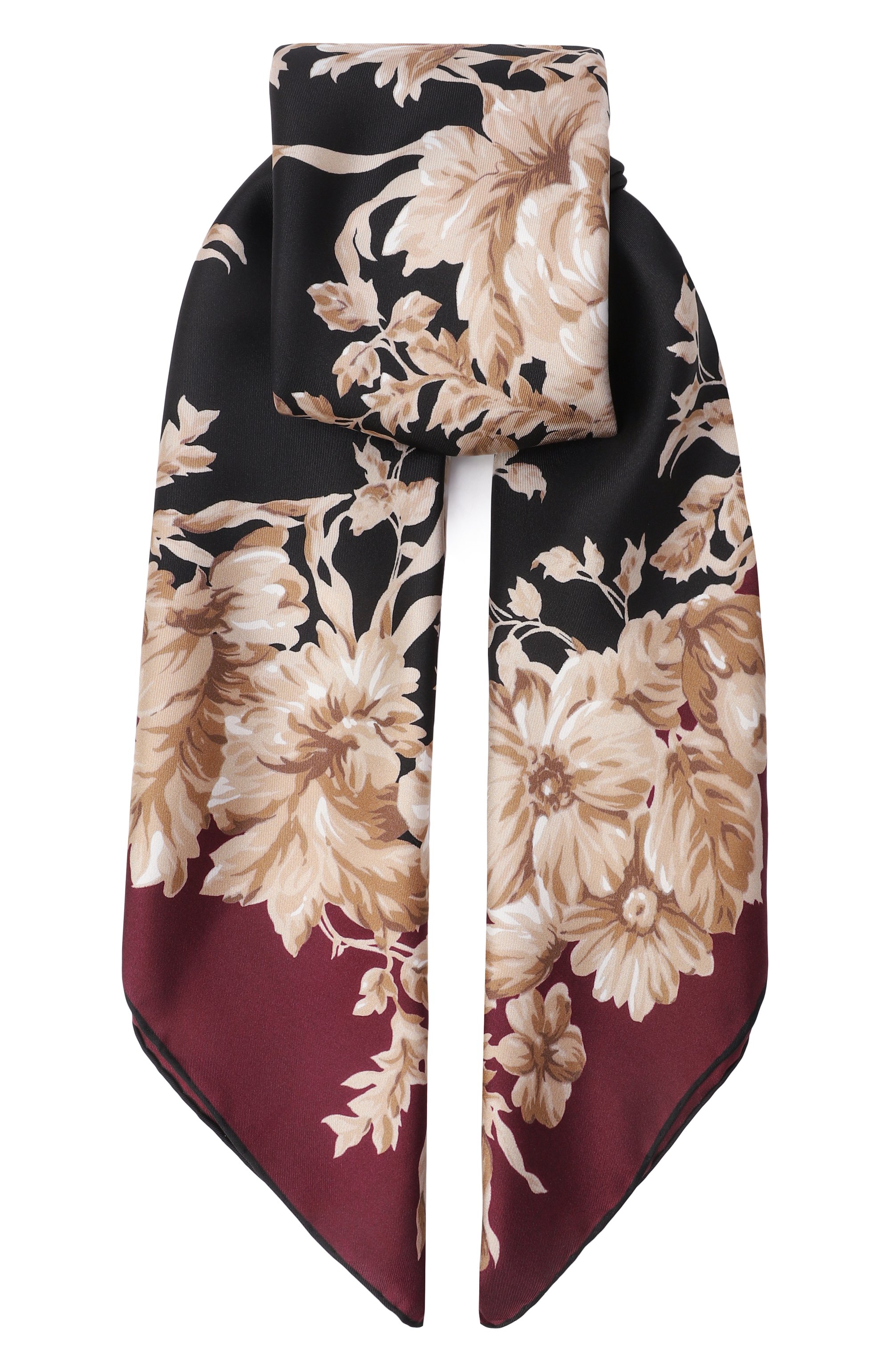 Шелковый платок DOLCE & GABBANA разноцветного цвета по цене 69950 руб., арт. FN090R/GDC9D, фото 1 Шелковый платок DOLCE & GABBANA, арт. FN090R/GDC9D, фото 1