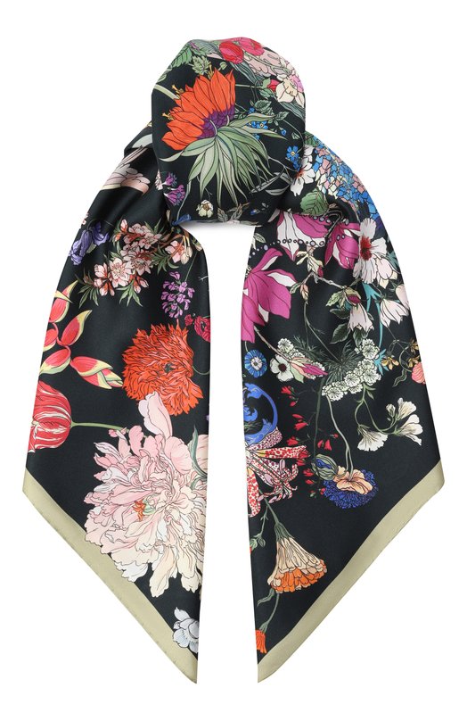 Шелковый платок 100 Flowers Radical Chic 402671.07.02 Чёрный 402671.07.02