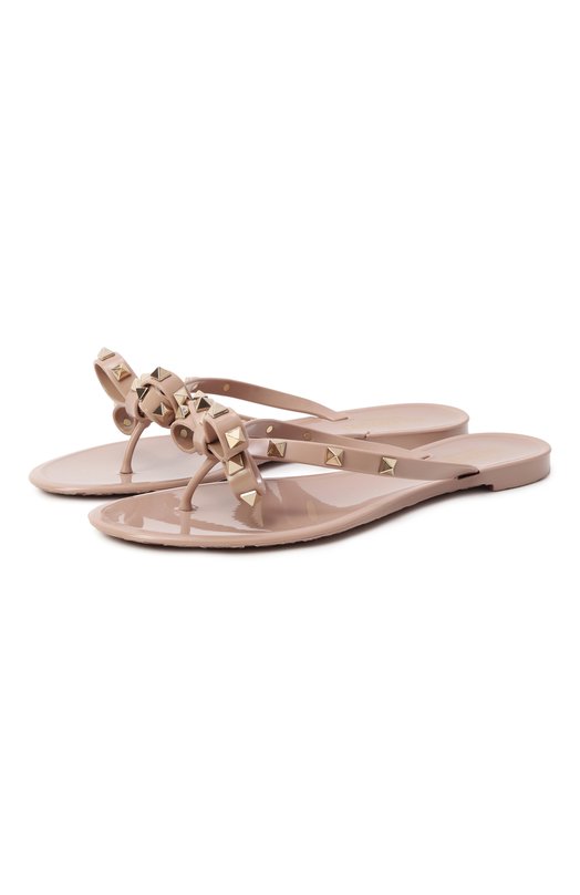 Шлепанцы Rockstud Valentino 7W2S0552/PVS Бежевый 7W2S0552/PVS