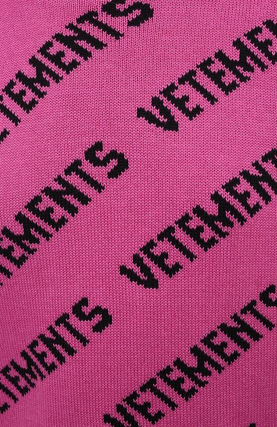 Свитер из хлопка и кашемира VETEMENTS фуксия цвета по цене 65750 руб., арт. UE51KN200P 1399/W, фото 5 Свитер из хлопка и кашемира VETEMENTS, арт. UE51KN200P 1399/W, фото 5