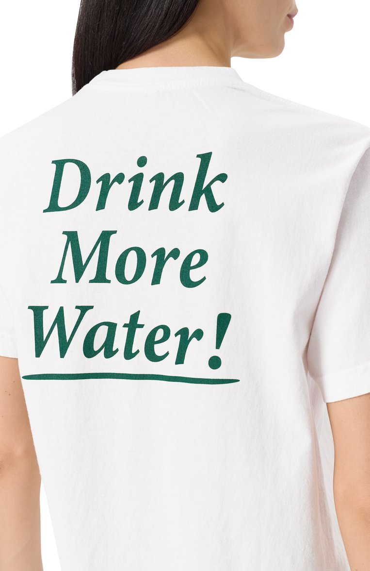 Хлопковая футболка SPORTY AND RICH, арт. T0043606300WH01, фото 5