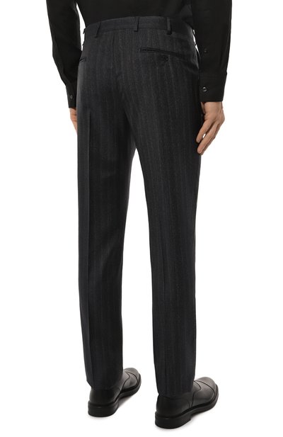 Шерстяные брюки EMPORIO ARMANI темно-синего цвета по цене 51550 руб., арт. EM000032/TE10963, фото 4 Шерстяные брюки EMPORIO ARMANI, арт. EM000032/TE10963, фото 4