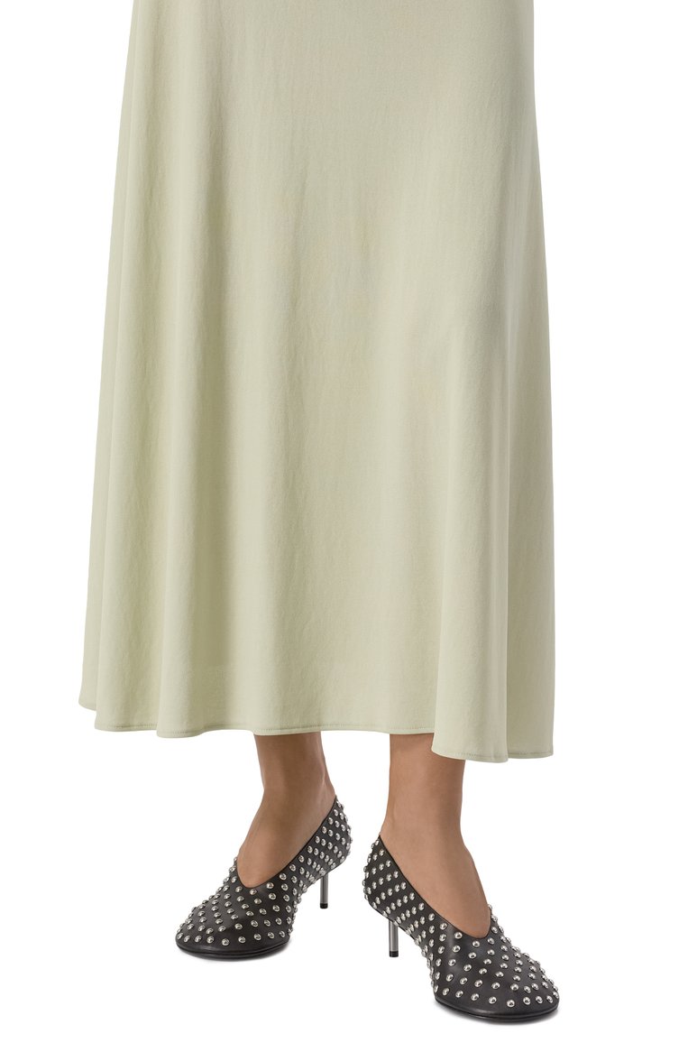 Женские кожаные туфли JIL SANDER черного цвета, арт. J15WL0053-P8173 | Фото 3 (Материал внешний: Натуральная кожа; Материал внутренний: Натуральная кожа; Подошва: Плоская; Каблук высота: Низкий; Каблук тип: Шпилька)