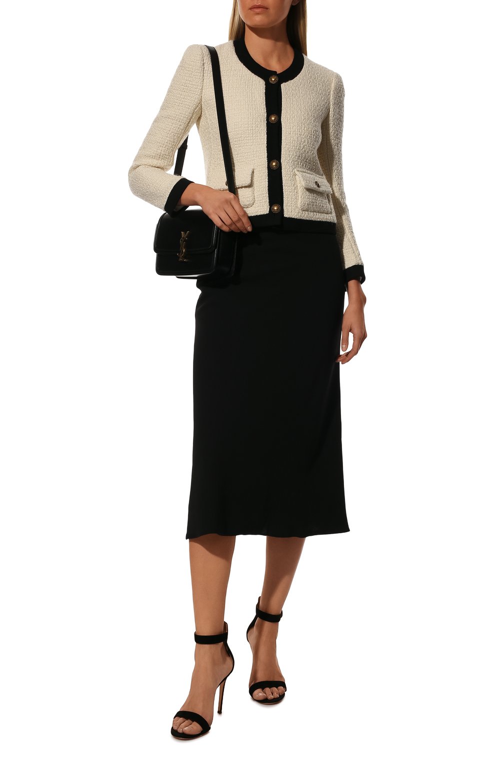 Шерстяная юбка NOBLE&BRULEE черного цвета по цене 41000 руб., арт. NB290421/514, фото 2 Шерстяная юбка NOBLE&BRULEE, арт. NB290421/514, фото 2