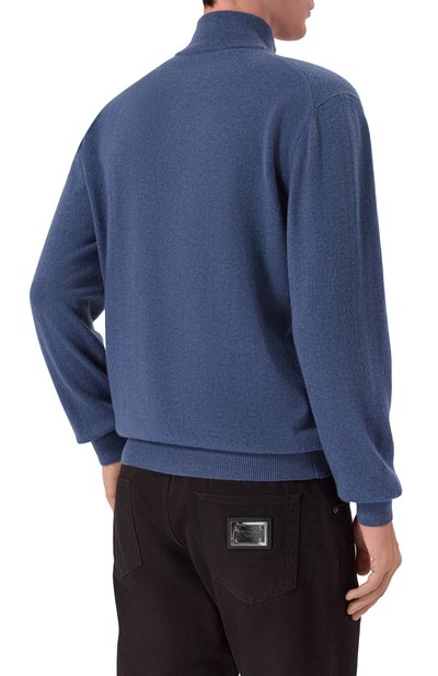 Кашемировый джемпер CORNELIANI синего цвета по цене 118000 руб., арт. 26M533-2625185, фото 4 Кашемировый джемпер CORNELIANI, арт. 26M533-2625185, фото 4