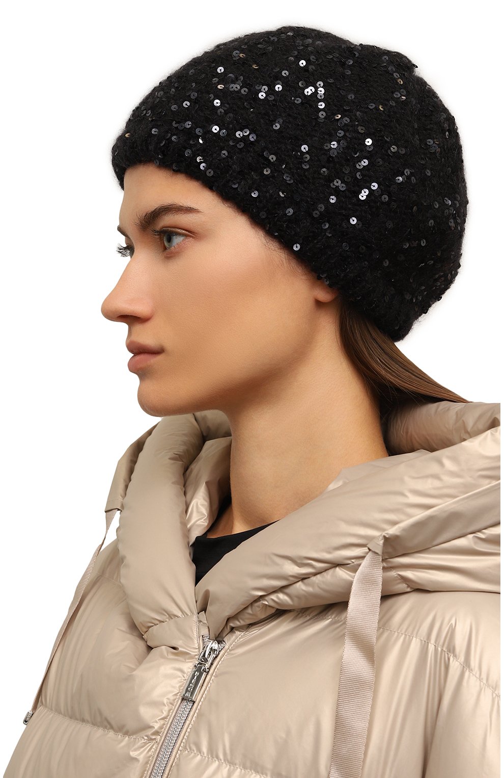 Берет из шерсти и шелка INVERNI, арт. 5696CM, фото 2