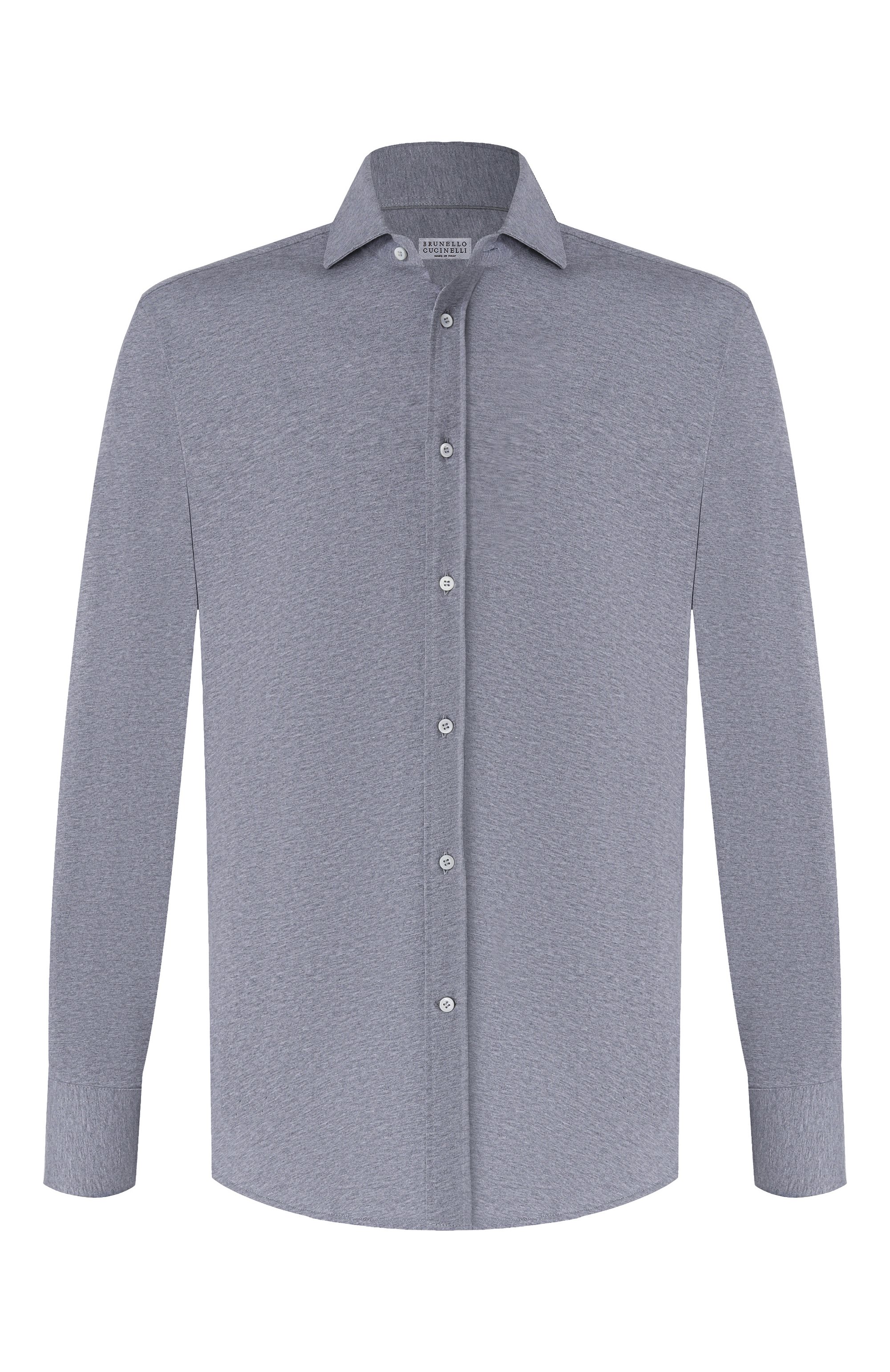 Хлопковая рубашка BRUNELLO CUCINELLI, арт. M0B136686, фото 1