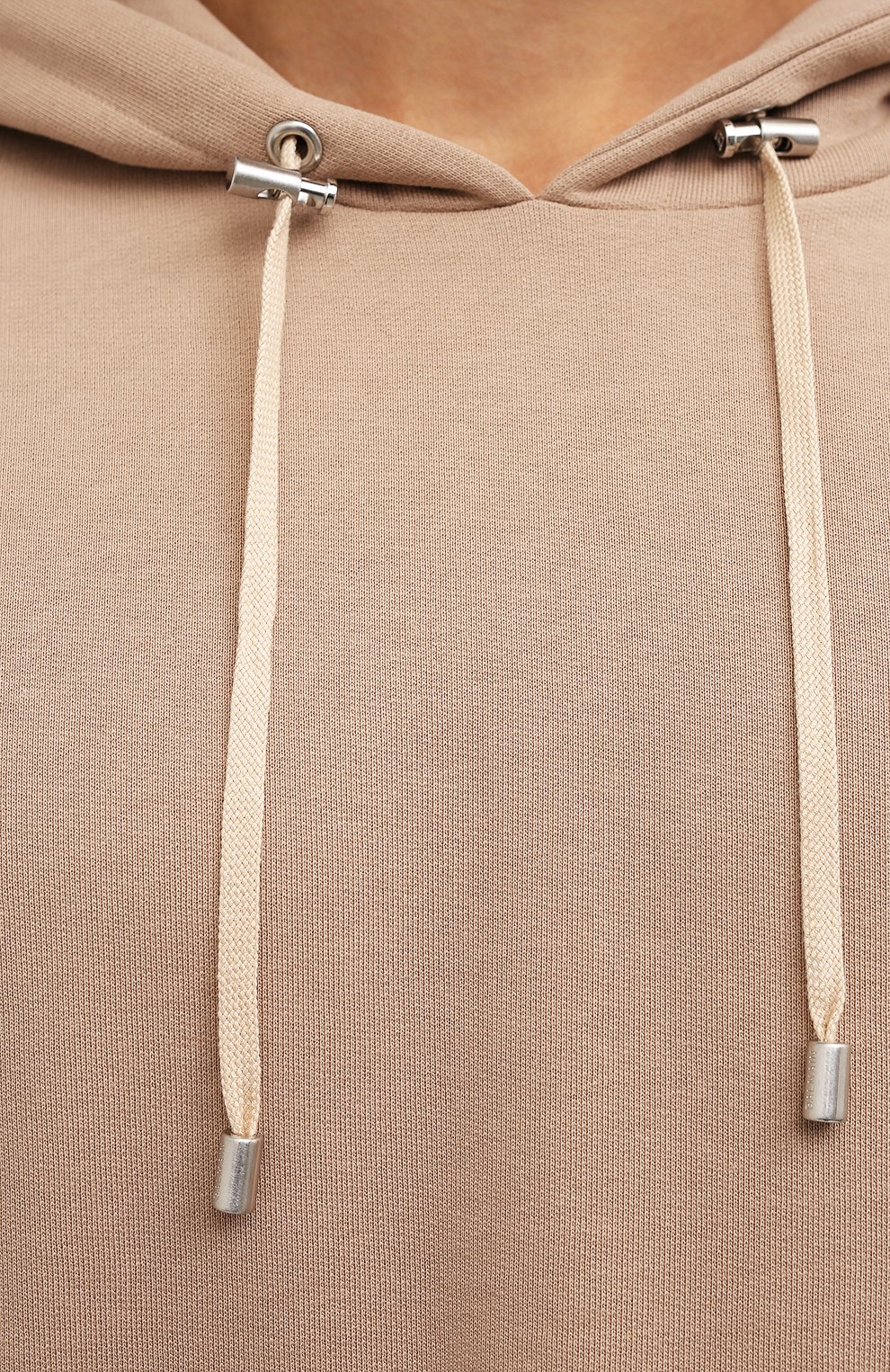 Хлопковое худи BALMAIN бежевого цвета по цене 69950 руб., арт. XH1JL000/BB15, фото 5 Хлопковое худи BALMAIN, арт. XH1JL000/BB15, фото 5