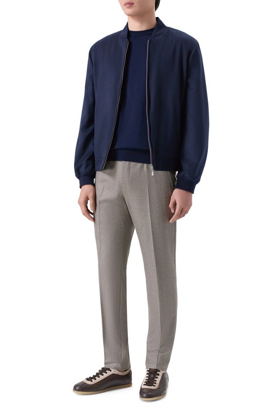 Шерстяные брюки Zegna 75A812/830F21A8 Коричневый  75A812/830F21A8 Фото 2