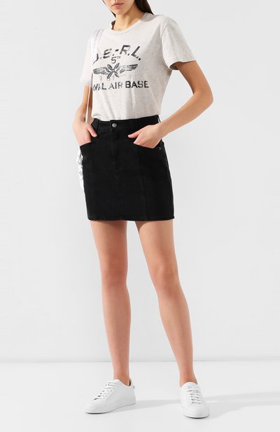 Хлопковая футболка POLO RALPH LAUREN серого цвета по цене 6700 руб., арт. 211723048, фото 2 Хлопковая футболка POLO RALPH LAUREN, арт. 211723048, фото 2
