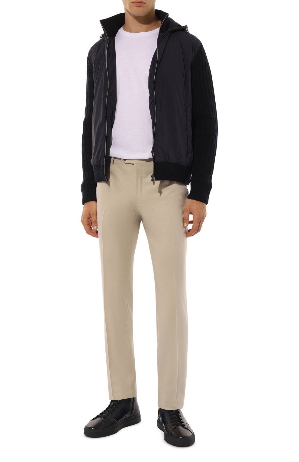 Кожаные кеды gloria SANTONI, арт. MBGG220250CNPG0N, фото 2