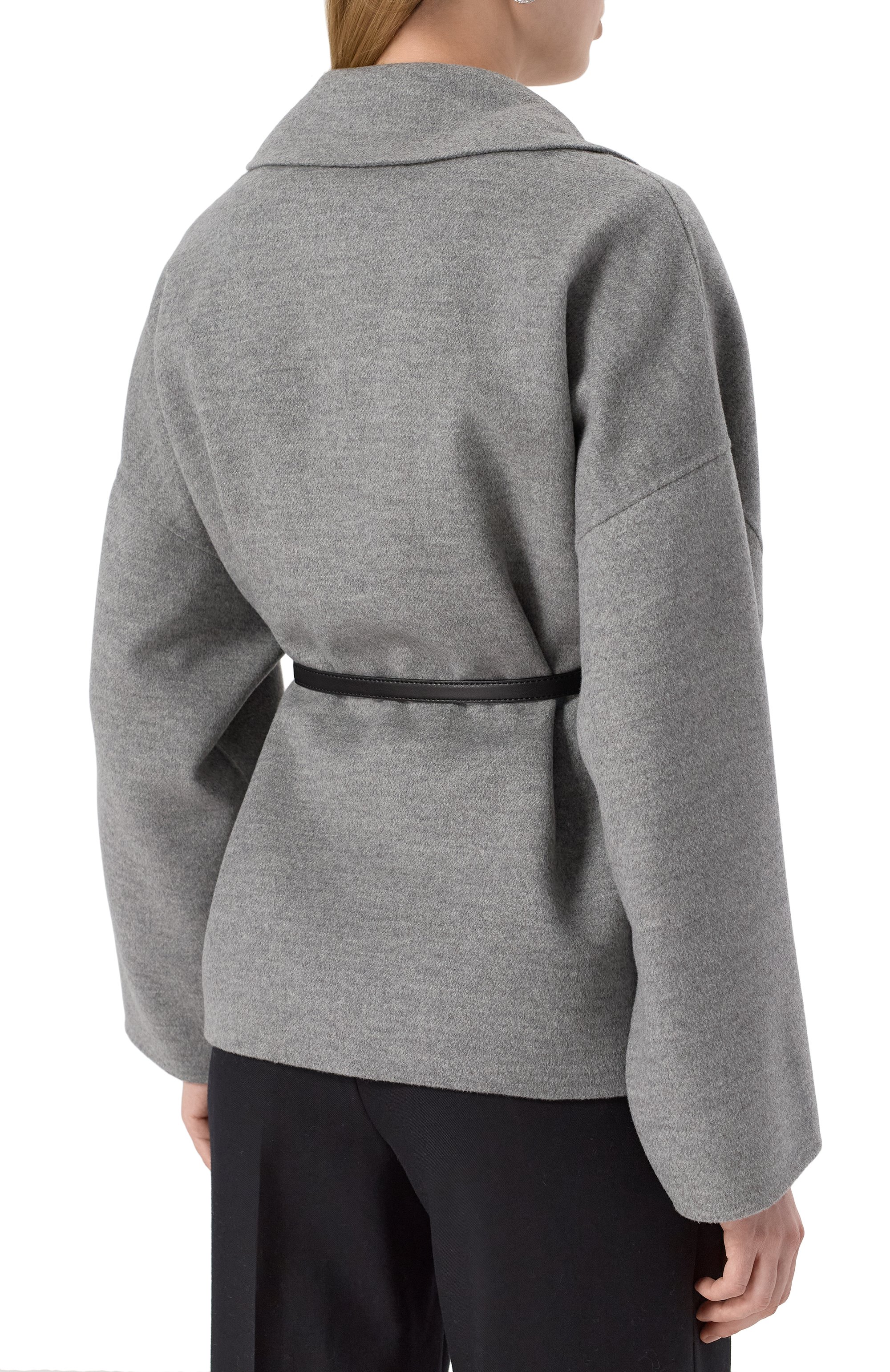 Полупальто из шерсти и кашемира MAX MARA STUDIO, арт. BLASY, фото 4