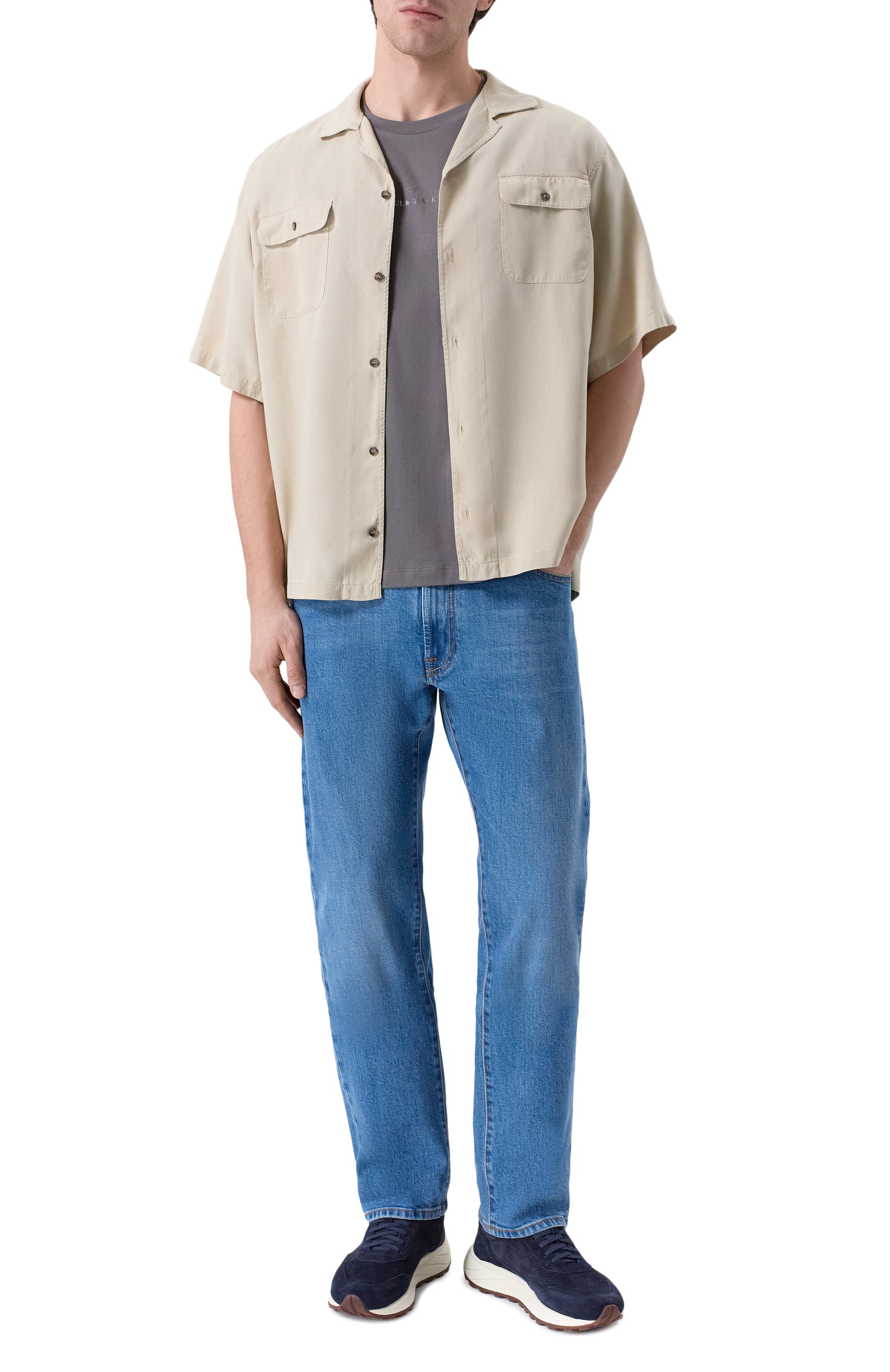 Хлопковая футболка PAUL&SHARK, арт. 26411040_001, фото 2