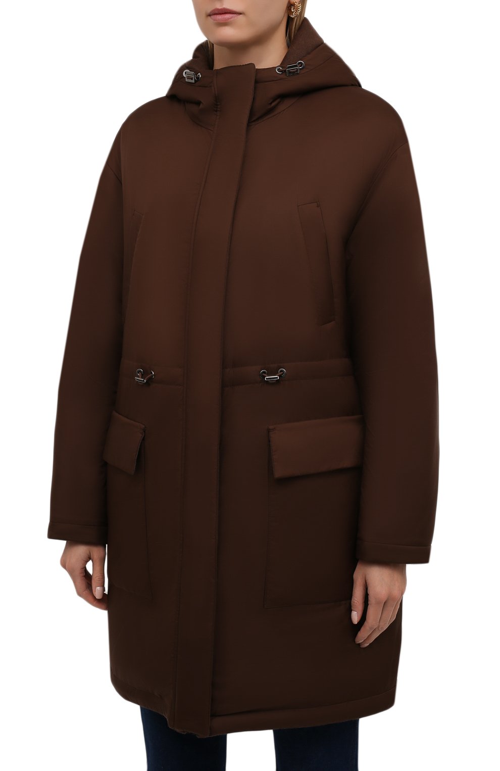 Пуховая парка LORO PIANA коричневого цвета по цене 437000 руб., арт. FAL8881, фото 3 Пуховая парка LORO PIANA, арт. FAL8881, фото 3