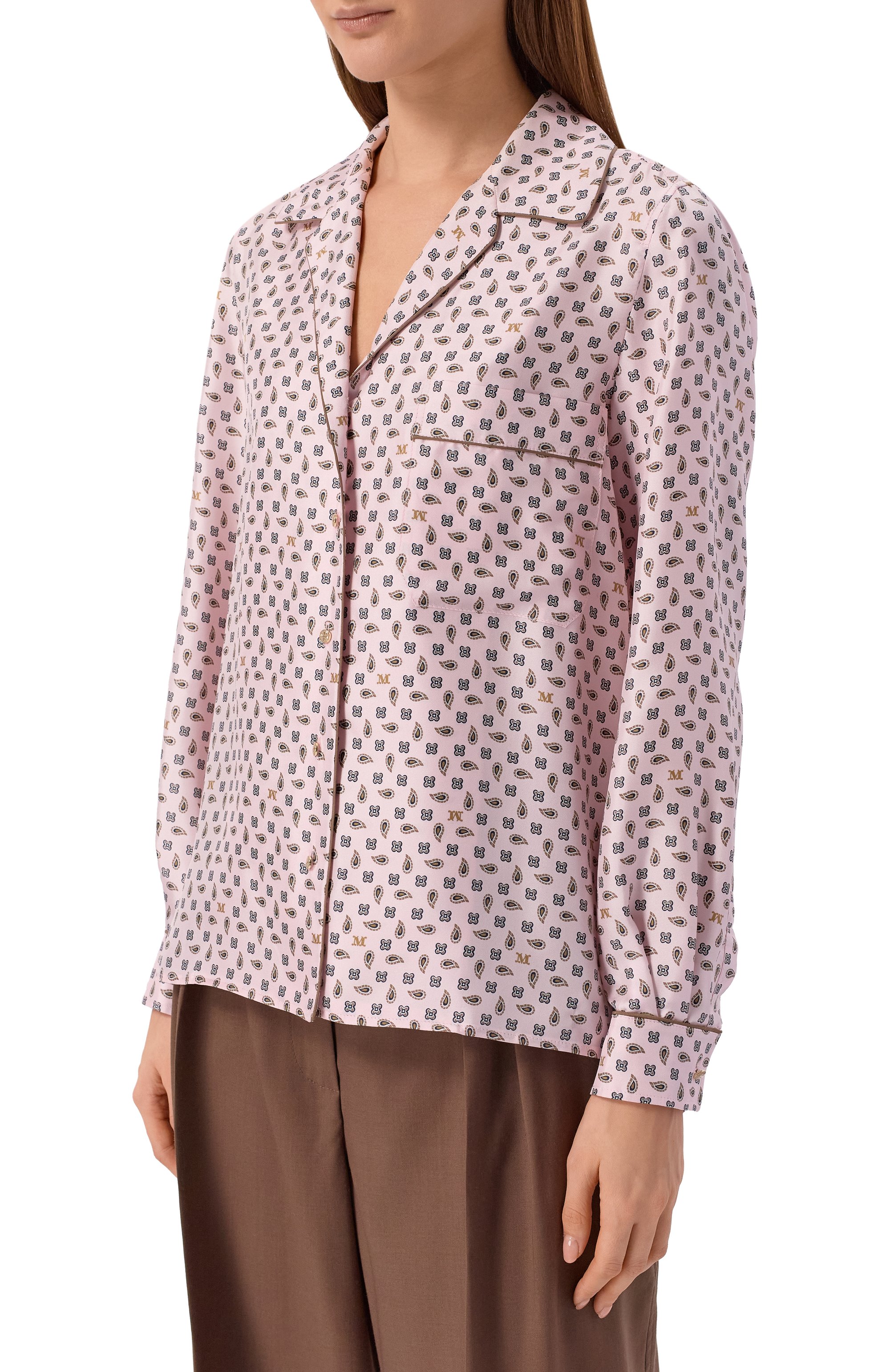 Шелковая рубашка MAX MARA, арт. MXMDISC0, фото 3