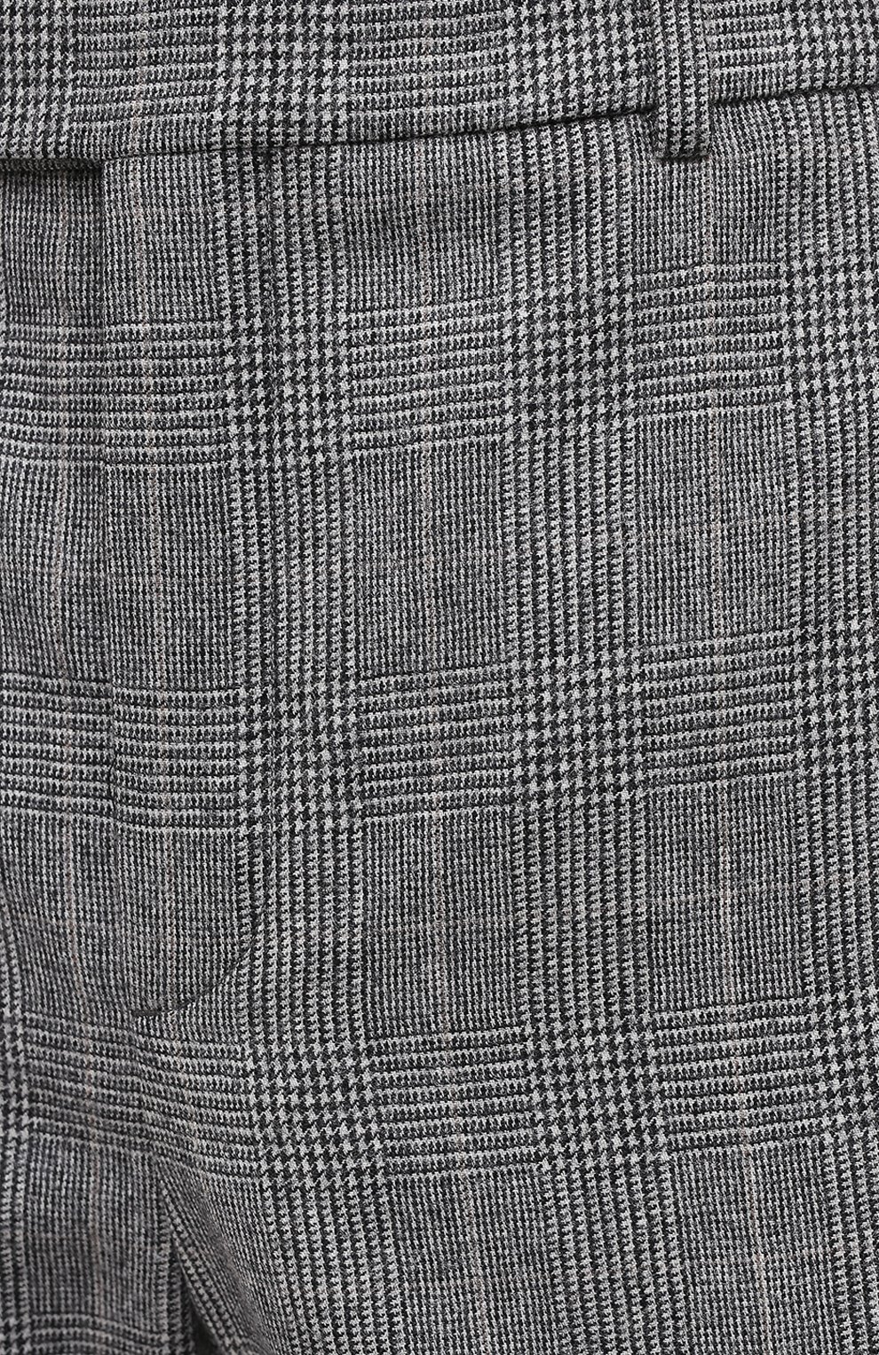 Шерстяные брюки SAINT LAURENT серого цвета по цене 112500 руб., арт. 596927/Y1B54, фото 5 Шерстяные брюки SAINT LAURENT, арт. 596927/Y1B54, фото 5