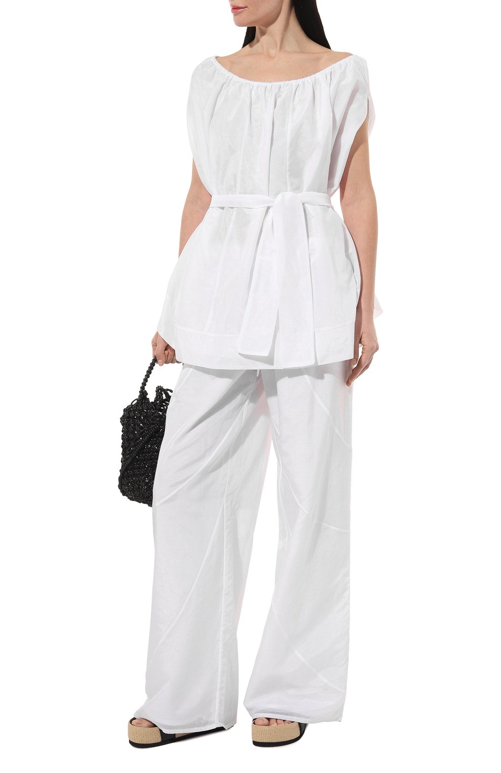 Брюки из хлопка и шелка LILA EUGENIE, арт. 2418, фото 2