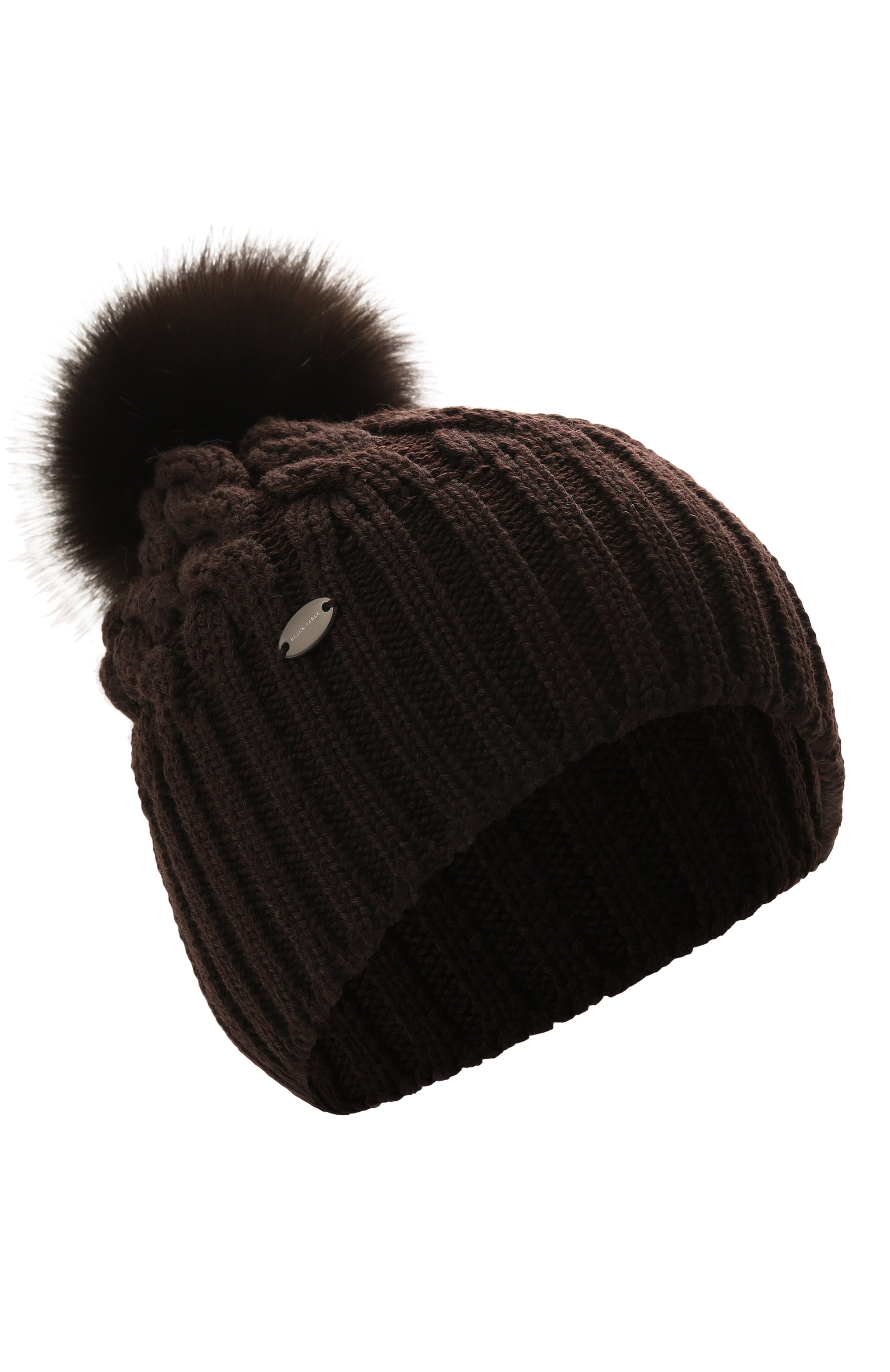 Шерстяная шапка mona с отделкой из соболя BLACK SABLE, арт. BS-24016, фото 1