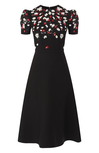 Женское платье из смеси шерсти и шелка VALENTINO, арт. RB3VALE01CF
