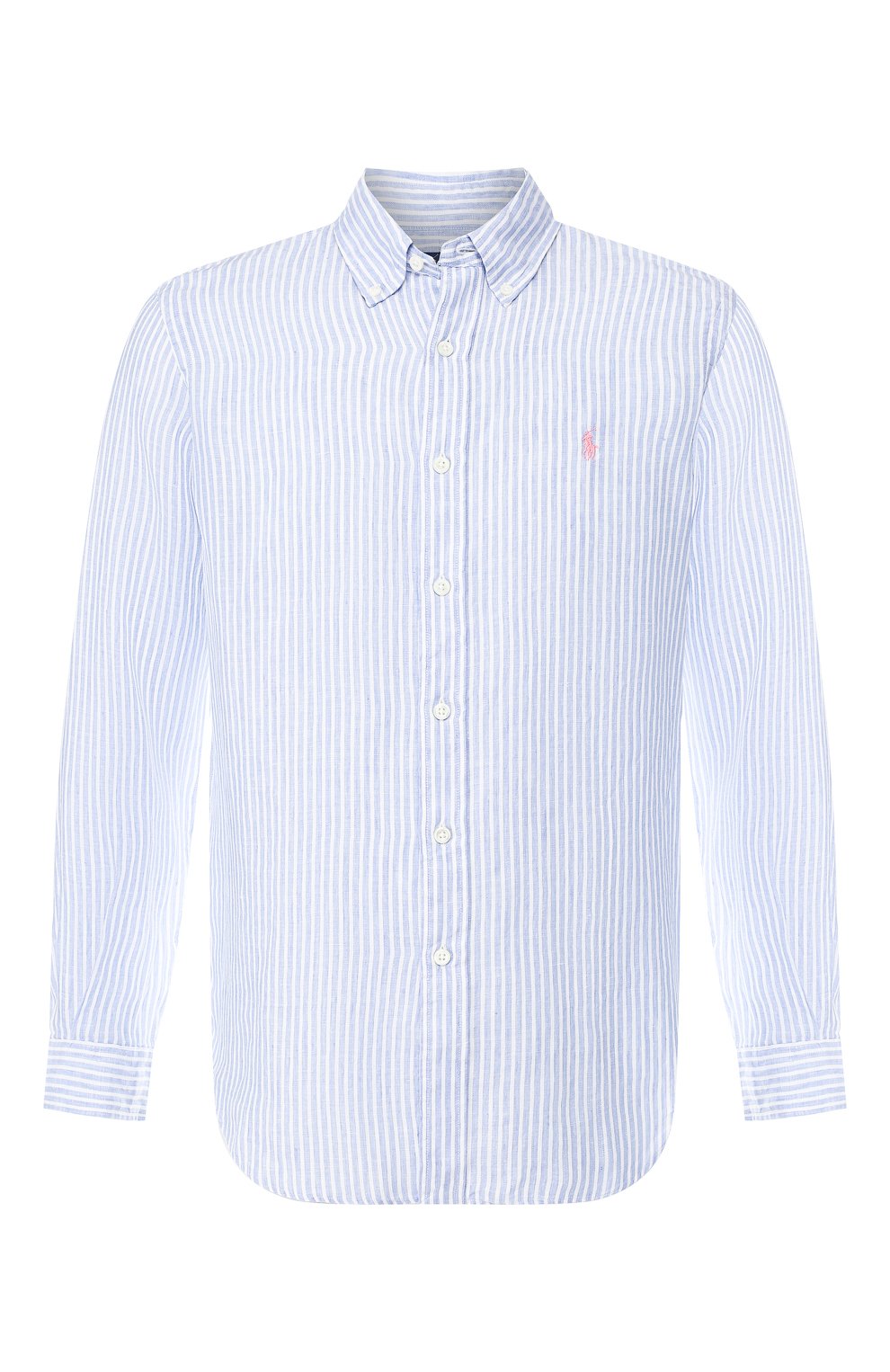 Льняная рубашка с воротником button down POLO RALPH LAUREN, арт. 710740807, фото 1