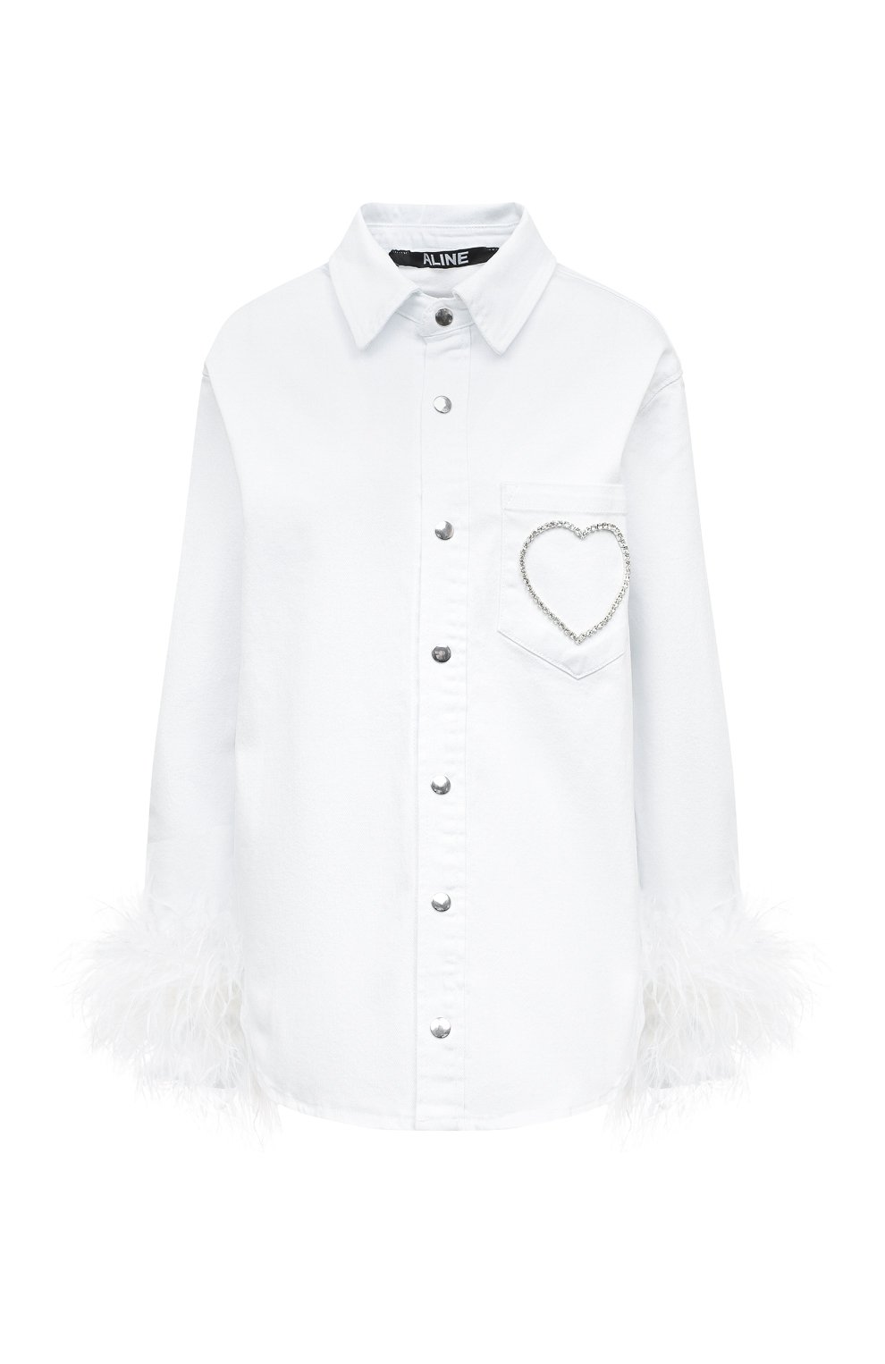 Рубашка с отделкой перьями ALINE, арт. AL071101-2, фото 1