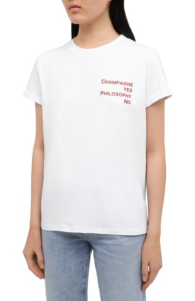 Хлопковая футболка SEVEN LAB белого цвета по цене 7520 руб., арт. T20-CYPN-F046 white, фото 3 Хлопковая футболка SEVEN LAB, арт. T20-CYPN-F046 white, фото 3