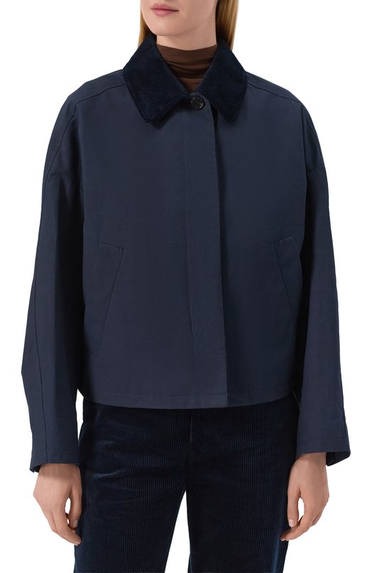 Хлопковая куртка A.P.C. F02990/C0HIL Синий  F02990/C0HIL Фото 3