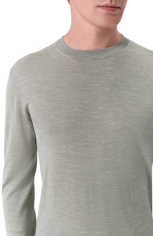 Джемпер из шерсти и шелка Corneliani 27M544/2725130 Зелёный  27M544/2725130 Фото 5