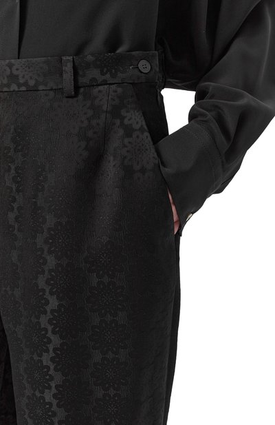Брюки из вискозы NOBLE&BRULEE черного цвета по цене 52000 руб., арт. NB111/300524/1246, фото 5 Брюки из вискозы NOBLE&BRULEE, арт. NB111/300524/1246, фото 5