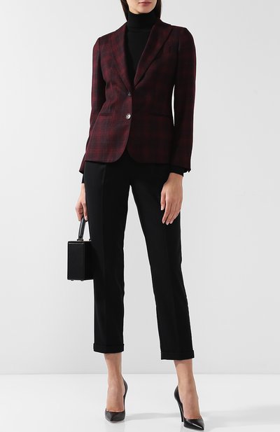 Приталенный кашемировый жакет в клетку KITON, арт. D23501K01R32, фото 2