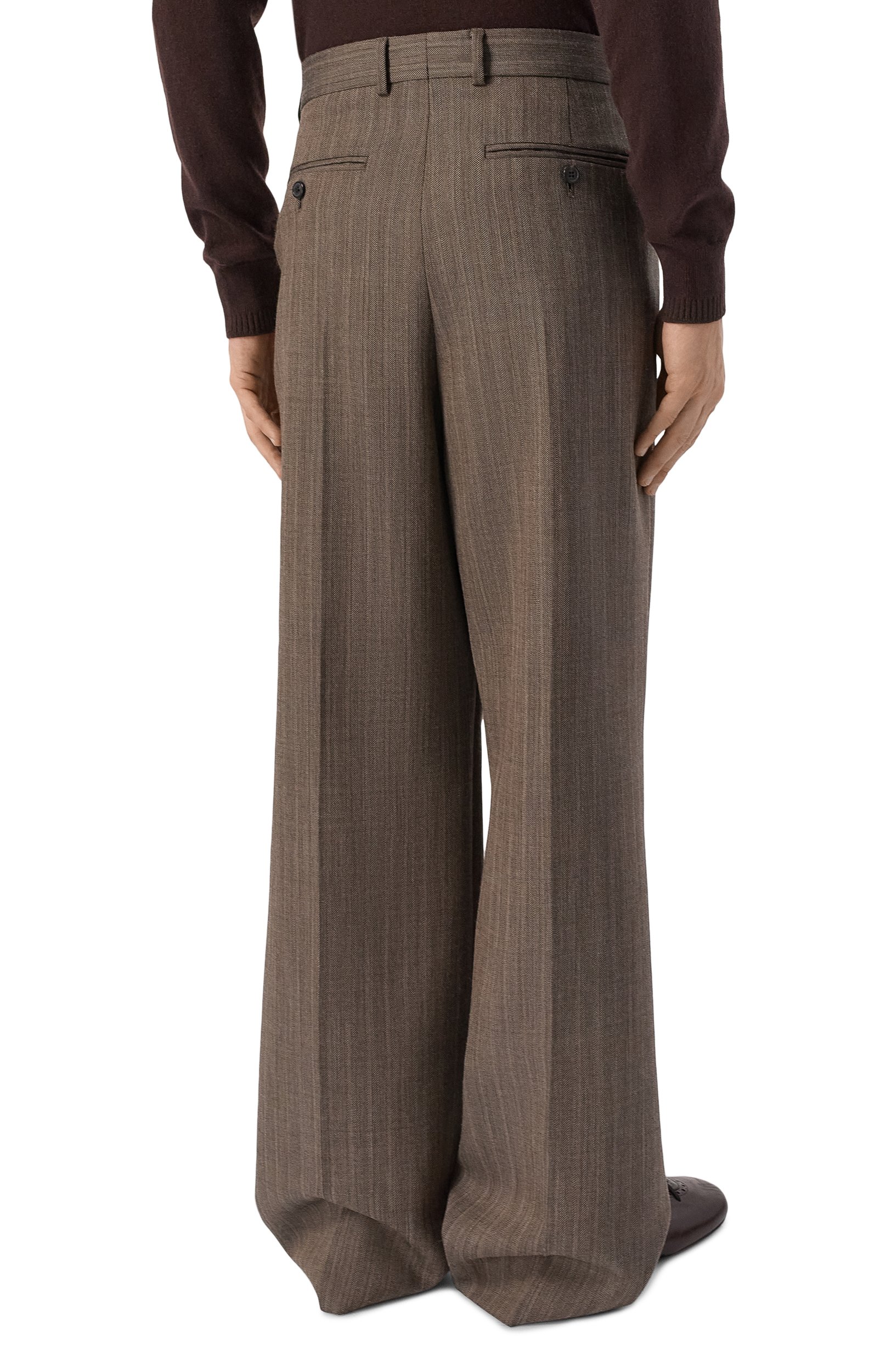 Шерстяные брюки DRIES VAN NOTEN, арт. 020908/4042, фото 4