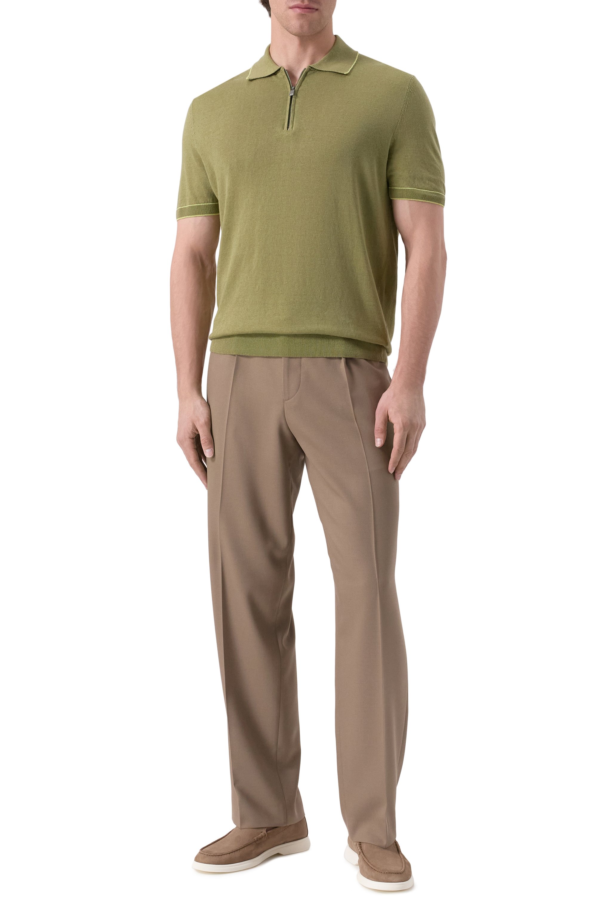 Поло изо льна и вискозы BOSS, арт. 50537640, фото 2