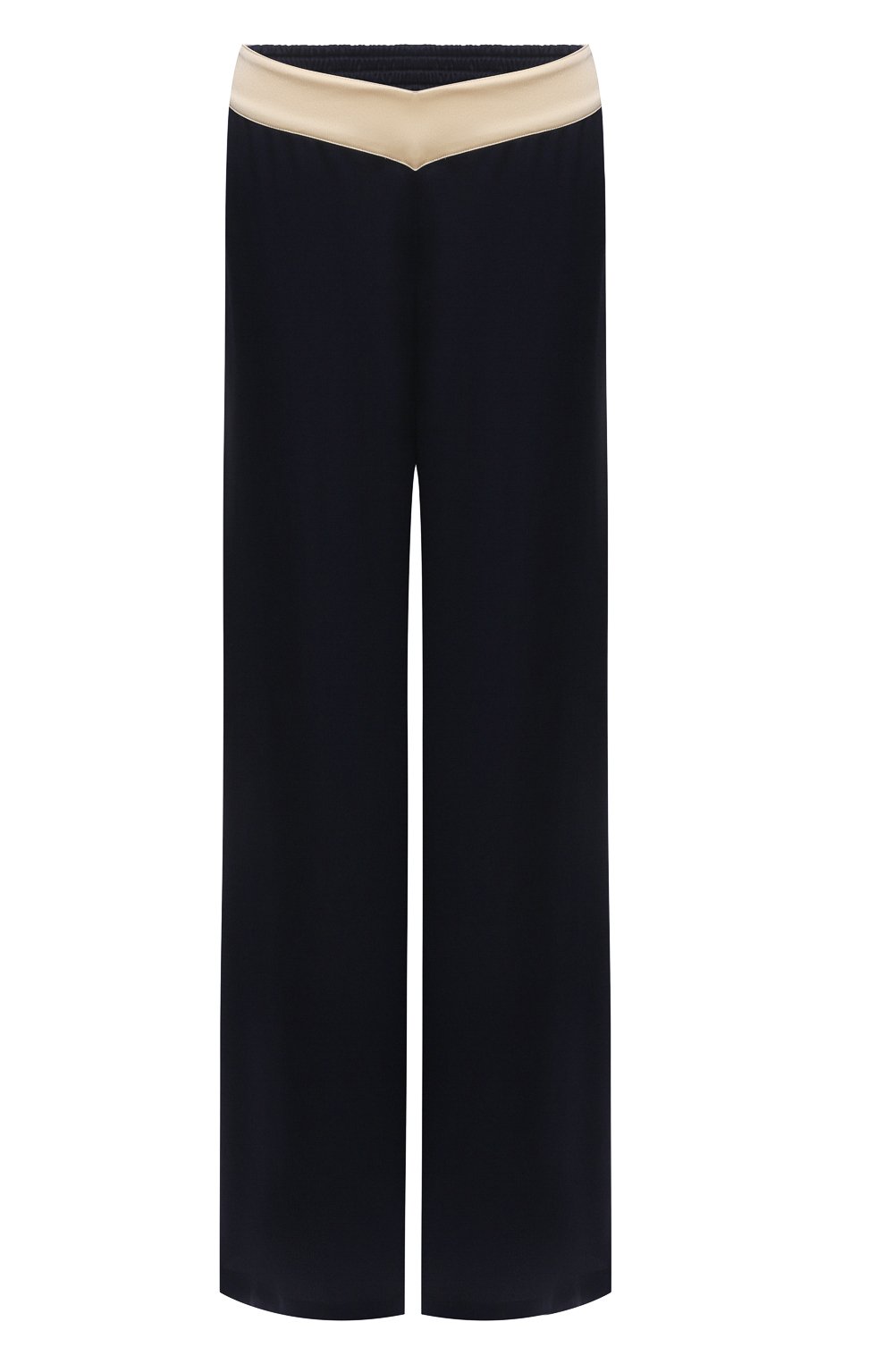 Шелковые брюки LANVIN темно-синего цвета по цене 99500 руб., арт. RW-TR0002-4324-E21, фото 1 Шелковые брюки LANVIN, арт. RW-TR0002-4324-E21, фото 1