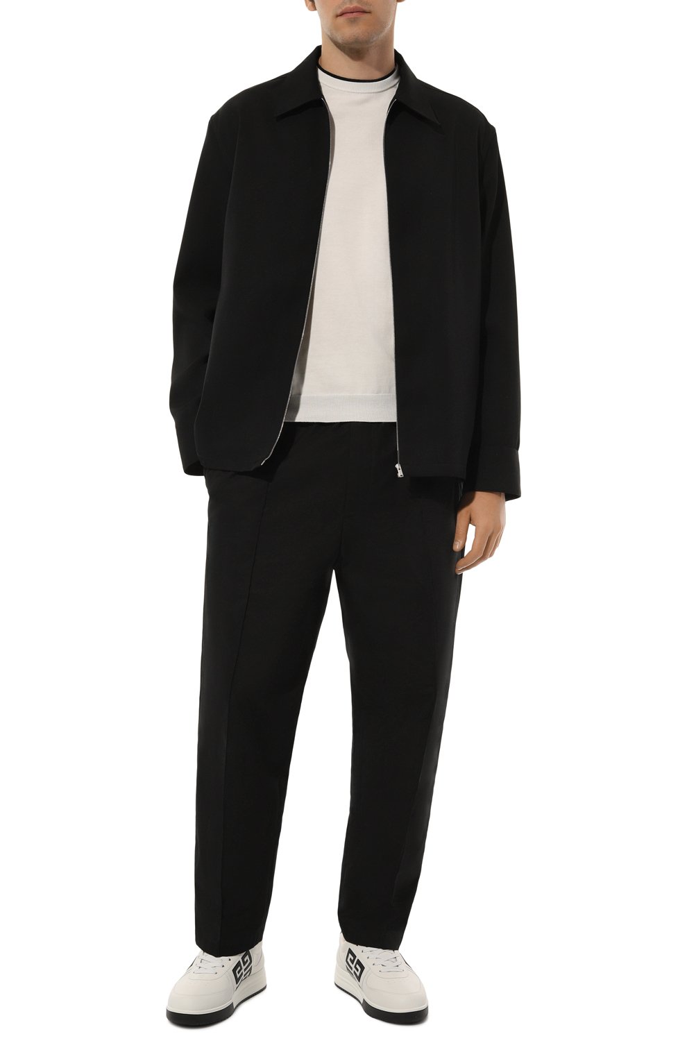 Кожаные кеды g4 GIVENCHY белого цвета по цене 65750 руб., арт. BH007W, фото 2 Кожаные кеды g4 GIVENCHY, арт. BH007W, фото 2