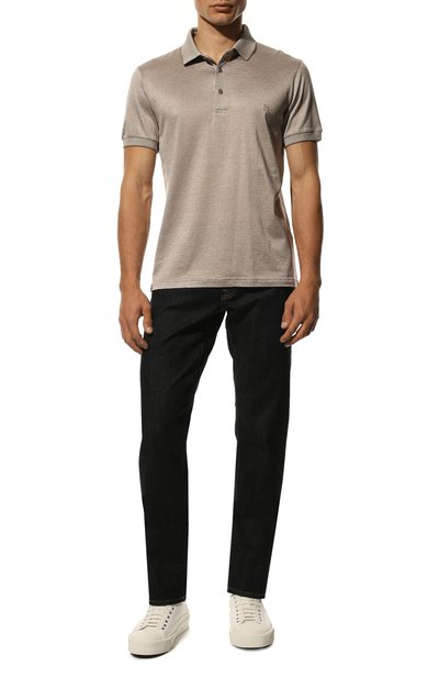 Поло из хлопка и шелка CAPOBIANCO, арт. 12M613.S000., фото 2